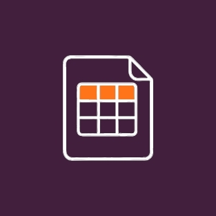 Spreadsheet data icon