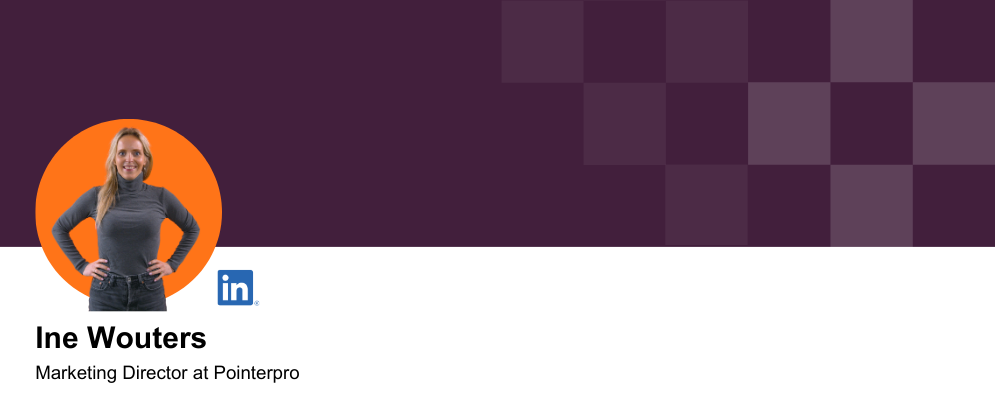 LinkedIn banner featuring Ine Wouters LinkedIn banner featuring Ine Wouters